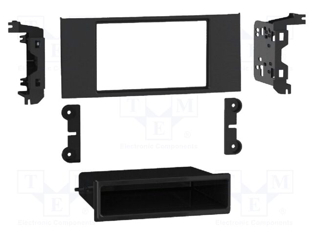 Radio frame; Land Rover; 2 DIN; black