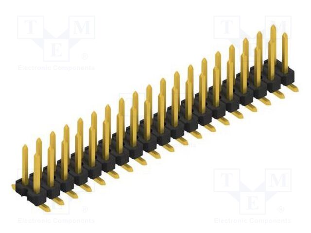 Connector: pin strips; pin header; male; PIN: 38; 2.54mm; SMT; 2x19