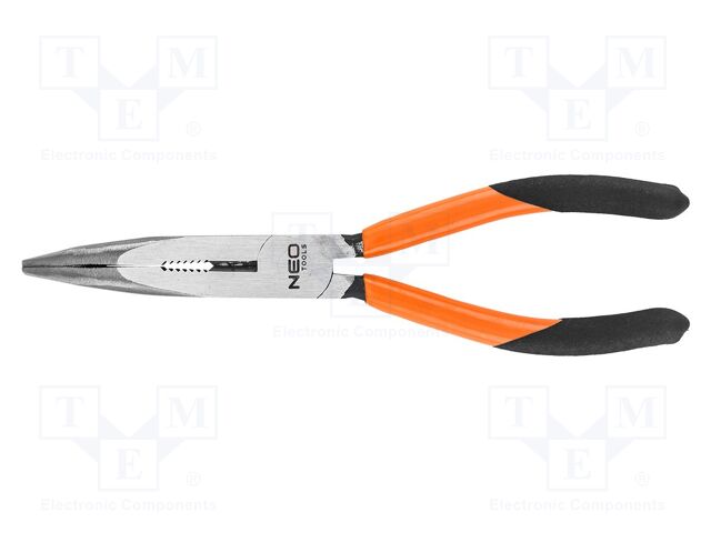 Pliers; curved,elongated; 200mm