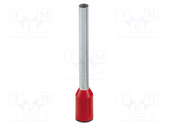 Tip: bootlace ferrule; insulated; copper; 1.5mm2; Bit len: 18mm