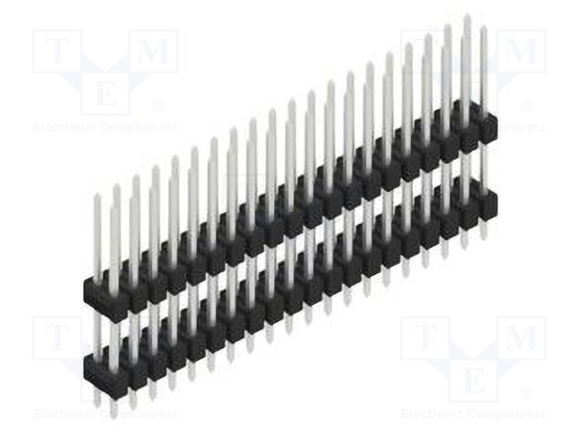 Connector: pin strips; pin header; male; PIN: 40; 2.54mm; THT; 2x20