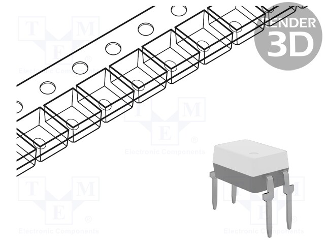 Optocoupler; THT; Ch: 1; OUT: transistor; Uinsul: 8.2kV; Uce: 80V