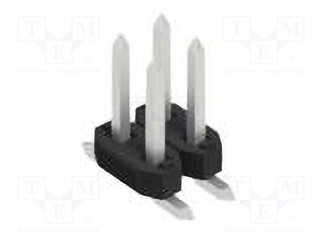 Connector: pin strips; pin header; male; PIN: 4; 2mm; SMT; 2x2; 100V