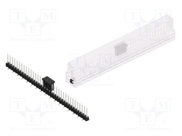 Connector: pin strips; pin header; male; PIN: 35; 2.54mm; SMT; 1x35