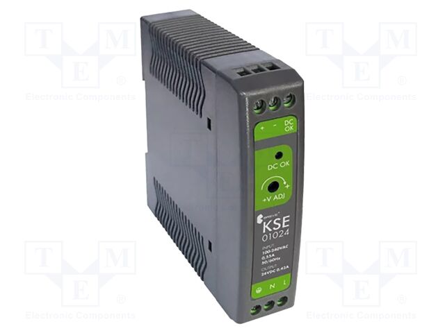Power supply: switched-mode; for DIN rail; 10W; 24VDC; 420mA; IP20
