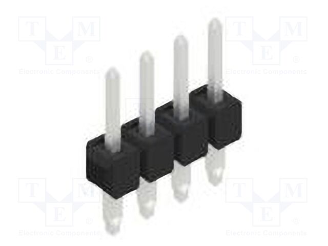 Connector: pin strips; pin header; male; PIN: 4; 2.54mm; THT; 1x4