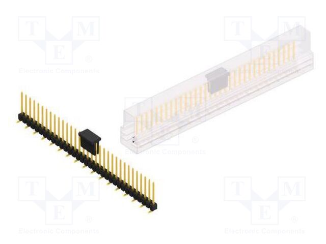 Connector: pin strips; pin header; male; PIN: 33; 2.54mm; SMT; 1x33