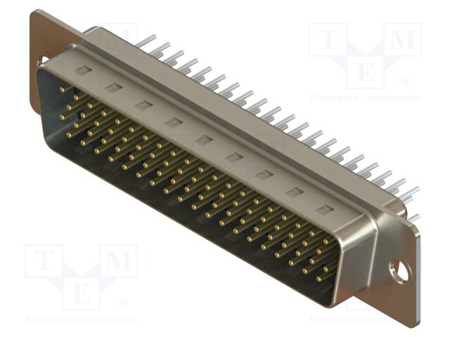 Connector: D-Sub HD; PIN: 78; socket; male; angled; THT; MHDD