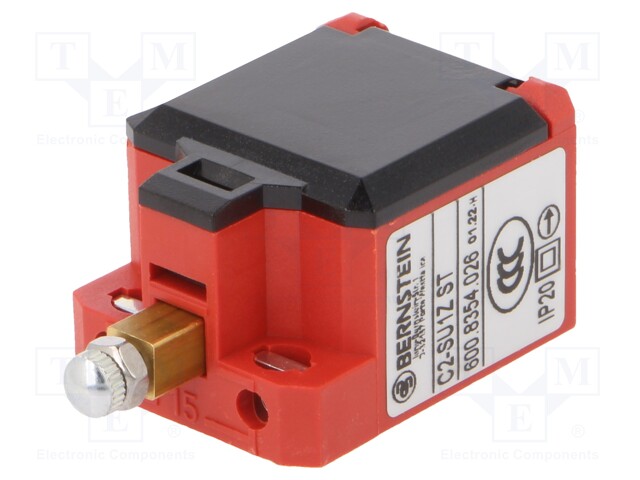 Limit switch; NO + NC; 10A; max.240VAC; rectangle 8,5x3,5mm; IP20