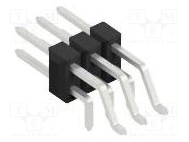 Connector: pin strips; pin header; male; PIN: 6; 2.54mm; SMT,THT