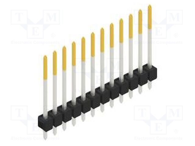 Connector: pin strips; pin header; male; PIN: 12; 2.54mm; THT; 1x12