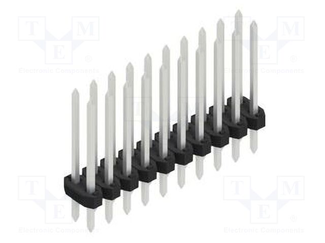 Connector: pin strips; pin header; male; PIN: 20; 2mm; THT; 2x10