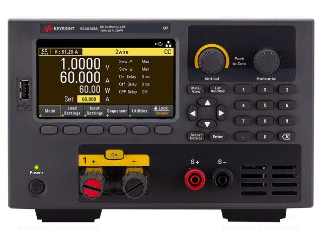 Programmable electronic load DC; 150V; 60A; 350W; 133x213x459mm