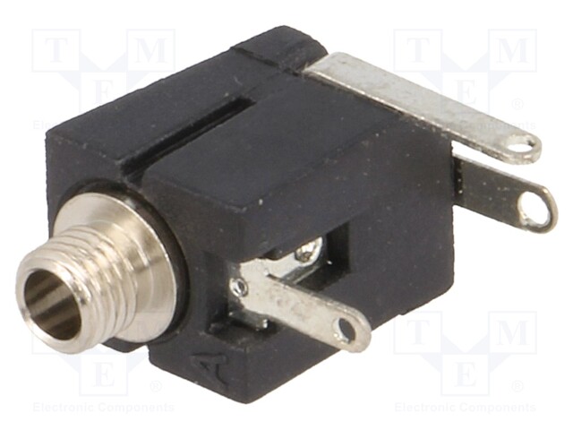 Socket; Jack 2,5mm; female; mono; with on/off switch