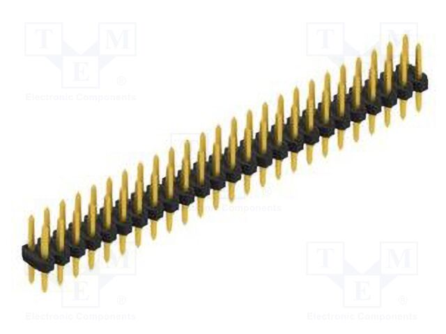 Connector: pin strips; pin header; male; PIN: 50; 2mm; THT; 2x25
