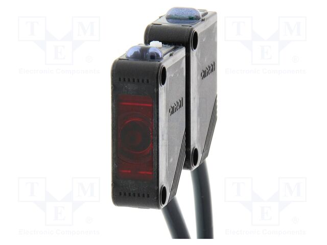 Sensor: photoelectric; transmitter-receiver