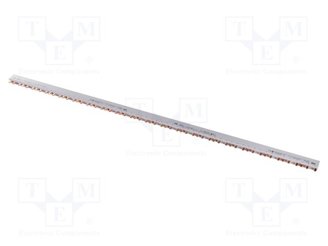Busbar; 10mm2; Poles: 3; 690VAC; 690VDC; Inom: 63A; No.of mod: 20