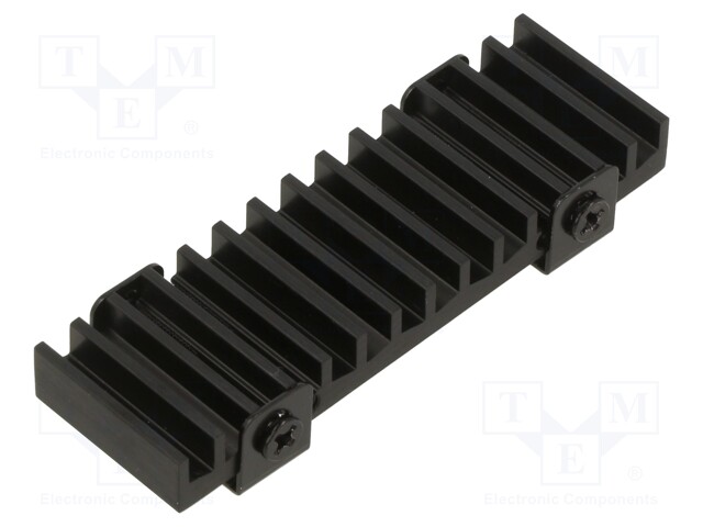 Heatsink: extruded; black; L: 71.5mm; W: 22mm; H: 8mm; aluminium