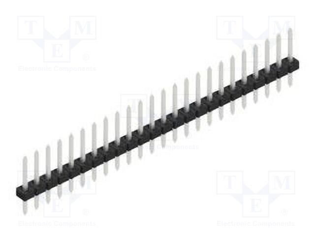 Connector: pin strips; pin header; male; PIN: 24; 2mm; THT; 1x24