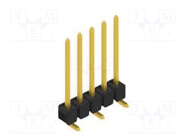 Connector: pin strips; pin header; male; PIN: 5; 2.54mm; SMT; 1x5