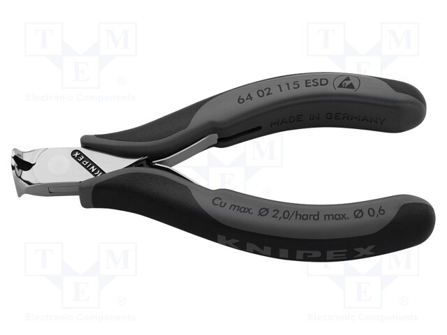 Pliers; end,cutting,precision; ESD; 115mm