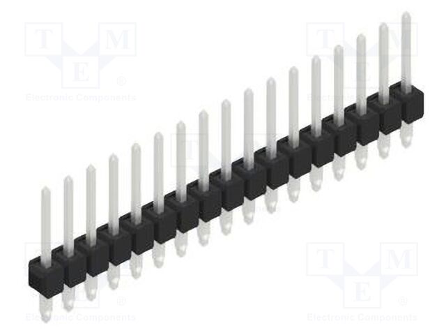 Connector: pin strips; pin header; male; PIN: 17; 2.54mm; THT; 1x17