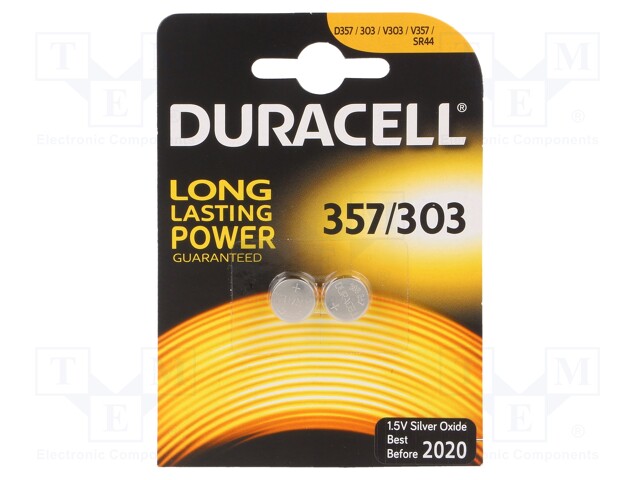 Battery: silver; 1.55V; SR44,coin; Batt.no: 2; Ø11.6x5.4mm