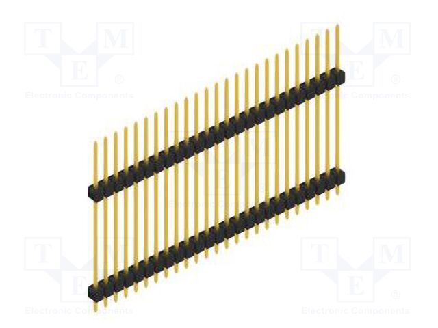 Connector: pin strips; pin header; male; PIN: 25; 2.54mm; THT; 1x25