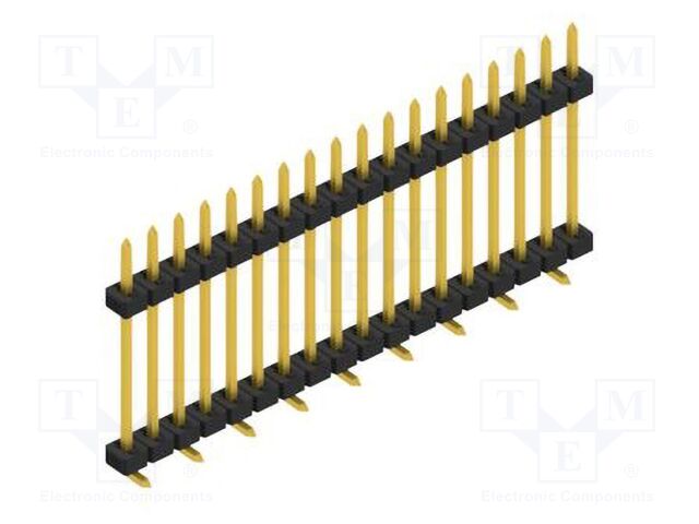 Connector: pin strips; pin header; male; PIN: 18; 2mm; SMT; 1x18
