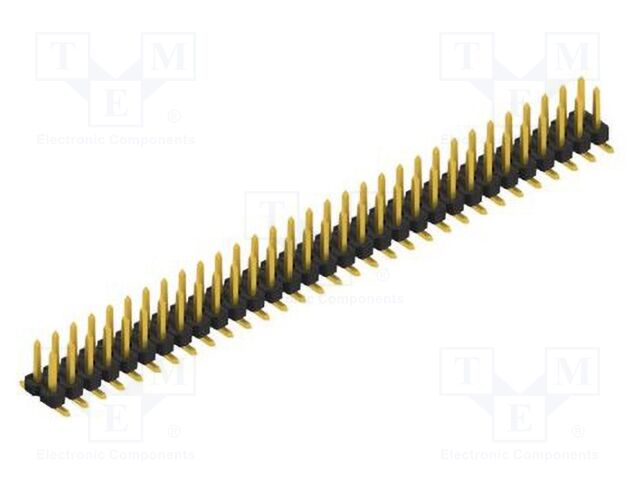 Connector: pin strips; pin header; male; PIN: 62; 2.54mm; SMT; 2x31