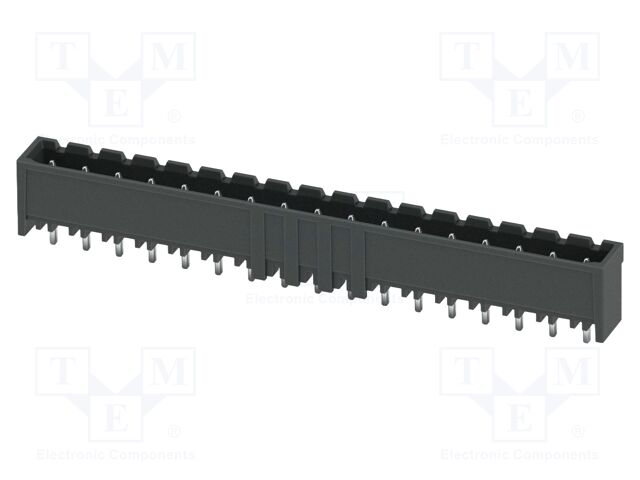 PCB headers, nominal cross section: 2.5 mm2, color: black, n
