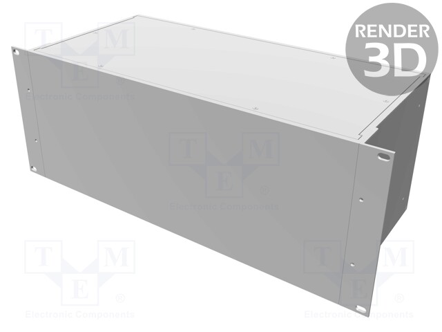 Enclosure: 19" standard; 4U; Enclos.mat: aluminium; Y: 203mm