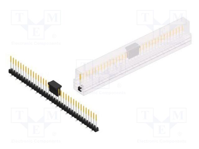 Connector: pin strips; pin header; male; PIN: 35; 2.54mm; SMT; 1x35