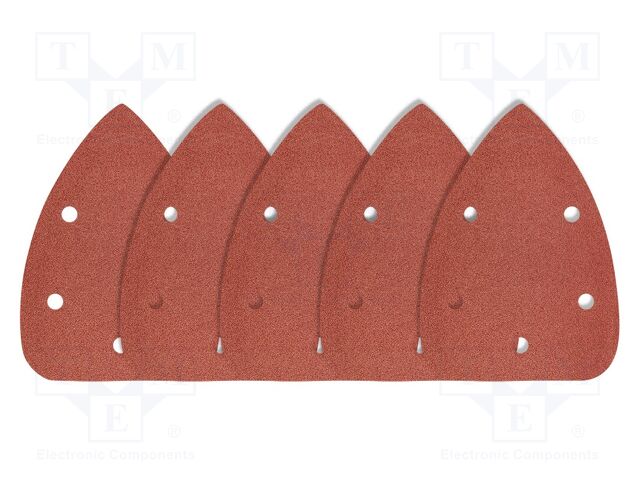 Cleaning cloth: sandpaper; Granularity: 40; Mounting: bur; 5pcs.