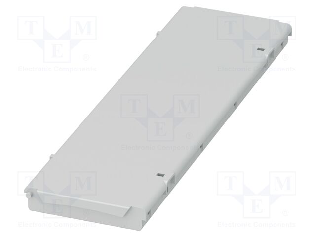 Cover; grey; UL94V-0; BC 161,6; polycarbonate; X: 161.6mm; Y: 45mm
