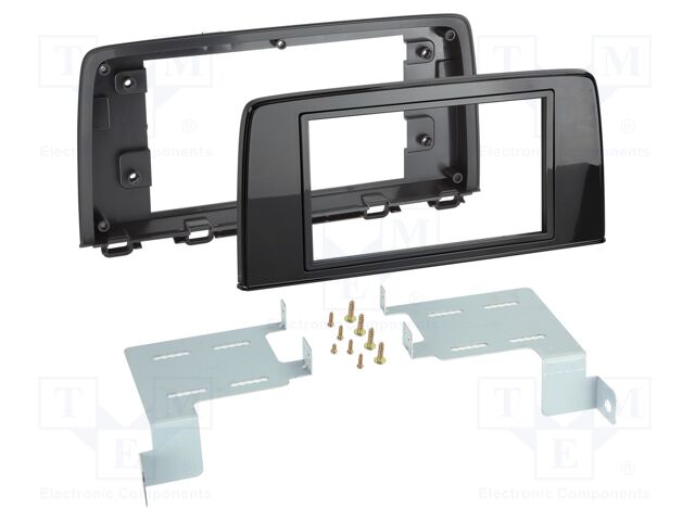 Radio frame; Honda; 2 DIN; black gloss