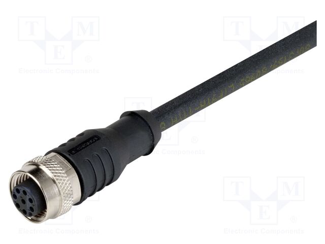 Connection cable; D41L; 10m; PIN: 8; female; Thread: M12