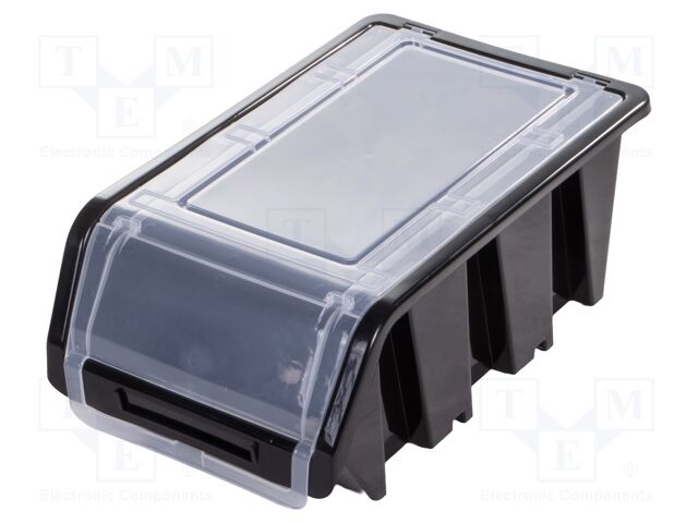 Container: cuvette; black; 490x298x210mm; TRUCK PLUS; BINEER