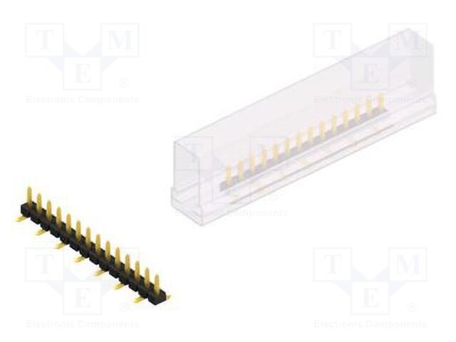 Connector: pin strips; pin header; male; PIN: 14; 2.54mm; SMT; 1x14