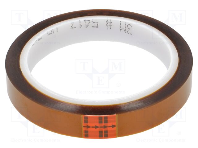 Tape: high temperature resistant; W: 15mm; L: 33m; Thk: 0.07mm; 62%