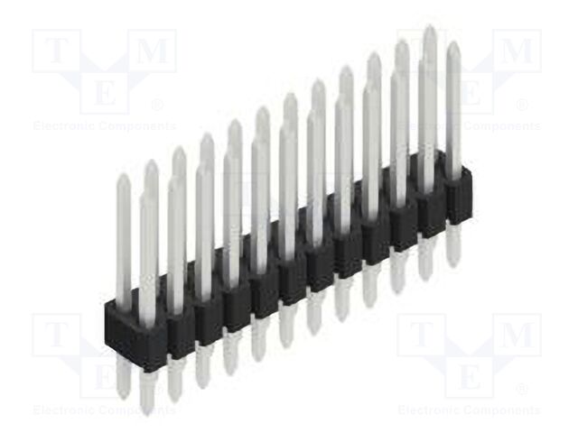 Connector: pin strips; pin header; male; PIN: 24; 1.27mm; THT; 2x12