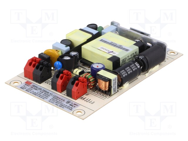 Power supply: switched-mode; LED; 25W; 25.2÷36VDC; 700mA; 120g