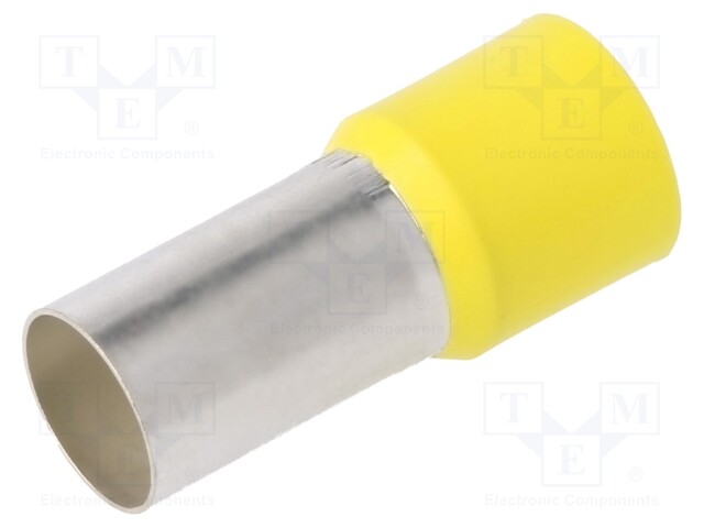 Bootlace ferrule; insulated; copper; Insulation: polypropylene