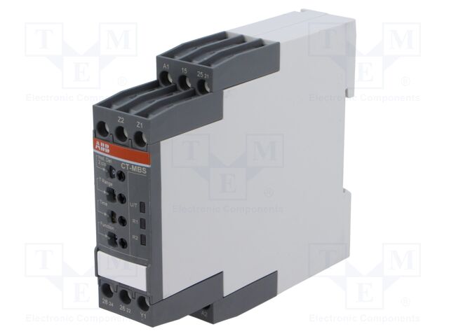 Time Delay Relay, 48 VDC, 0.05 s, 300 h, 2CO, DIN Rail