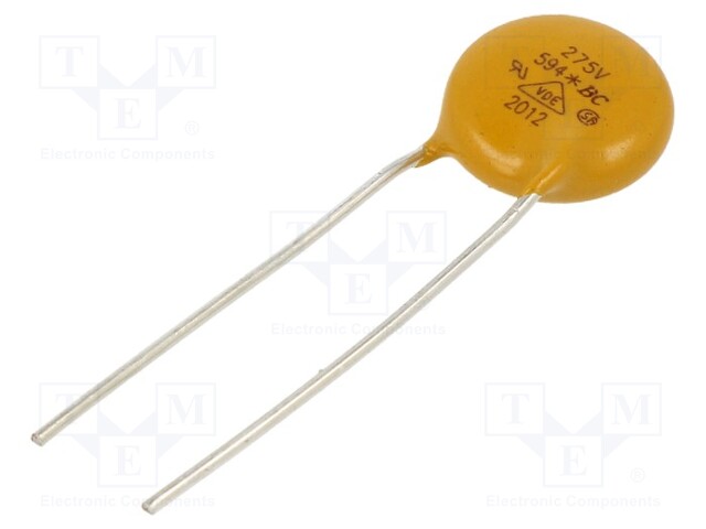Varistor: metal-oxide; THT; 275VAC; 350VDC; 430V; 2.5kA