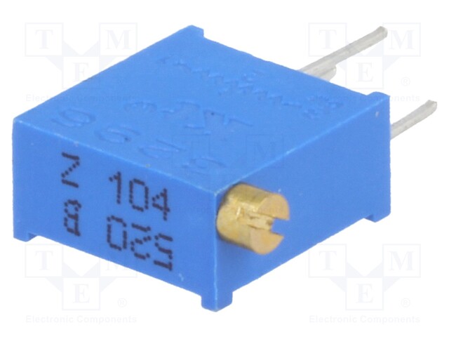 Potentiometer: mounting; multiturn; 100kΩ; 500mW; THT; ±10%; linear