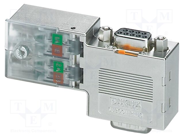 D-Sub; PIN: 9; Profibus,with interface PG; angled 90°; IDC
