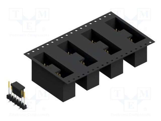 Connector: pin strips; pin header; male; PIN: 7; 2.54mm; SMT; 1x7