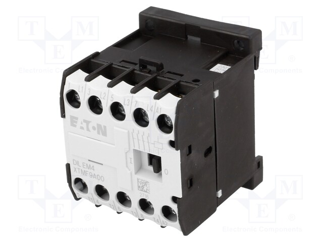 Contactor: 4-pole; NO x4; 230VAC; 9A; DIN; DILEM; screw terminals