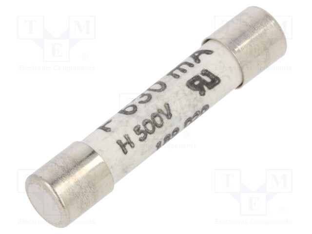 Fuse; Application: BM837; 630mA; 500V; 6x32mm